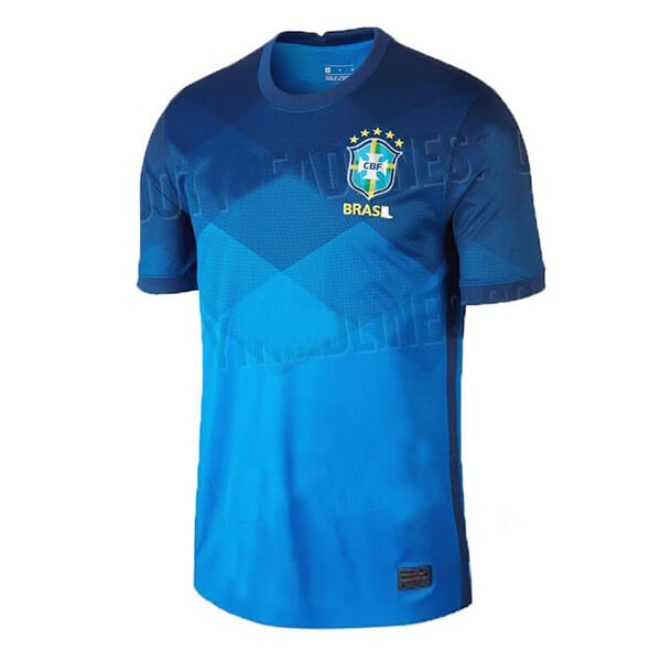 Tailandia Camiseta Brasil Replica Segunda Ropa 2020 Azul